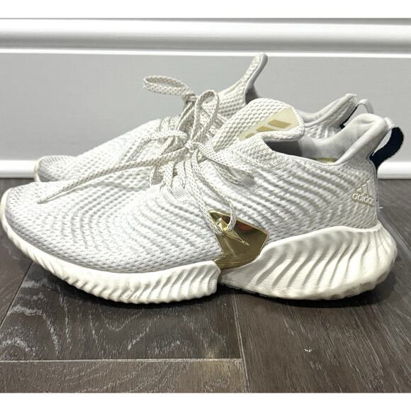Adidas Men's Size 10 Alphabounce Instinct M Gold White - Picture 1 of 7